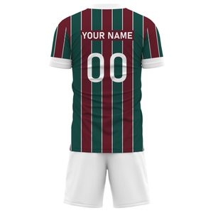 Tenues de football personnalisées de haute qualité pour hommes avec logo OEM/ODM, kits d'équipe à séchage rapide avec impression numérique, vert rétro pour hommes - Product Image 3