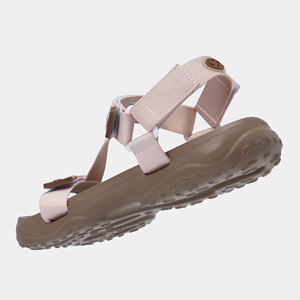 Sandales à brides en T pour femmes, dessus en textile rose, semelle EVA, respirantes, décontractées, été, bout ouvert, fermeture à boucle - Product Image 2