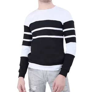 Sweat-shirt d'hiver pour homme en coton 100% de haute qualité, coupe-vent, à fermeture éclair, col rond, couleur unie, style streetwear, logo personnalisé - Product Image 3