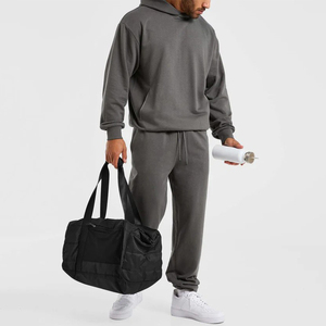 Ensemble de survêtement décontracté d'hiver pour hommes en gros, avec logo personnalisé, ensemble sweat à capuche et pantalon de jogging de haute qualité pour hommes, tenue de sport pour l'entraînement en salle de sport - Product Image 4