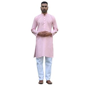 Conjunto de Kurta y Pijama de Algodón para Hombre, Diseño Tejido, Ropa Étnica Tradicional, Atuendo Festivo, para Bodas y Casual - Product Image 6