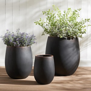 Handcrafted Mango Wood Rustic <b>Planters</b> | Distressed Walnut Finish | Wholesale - Product Image 1