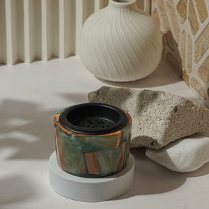 Emerald Forest River Resin & Wood <b>Incense</b> Burner Luxury Handcrafted <b>Incense</b> <b>Holder</b> for Yoga Practice, Mindfulness, Wellness - Product Image 6
