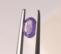 Saphir violet rare 1,15 carats, forme ovale 7,4x5x3,5 mm, fabrication de bijoux, forme ovale, saphir en vrac, pierre violette