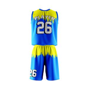 Conjunto de Uniforme de Baloncesto Sublimado Personalizado para Equipos, Jersey y Pantalones Cortos Transpirables de Secado Rápido, Ropa Deportiva al por Mayor OEM - Product Image 5