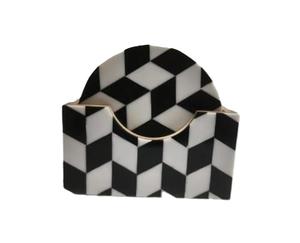 famous Style Design Resin Inlay Coaster Set MDF Coaster Resin Coaster MDF Resin Inlay Coaster Place Mats at <b>low</b> factory Price - Product Image 4