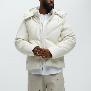 Veste matelassée unisexe personnalisée de haute qualité, col montant brillant, style décontracté, vente en gros, toutes tailles - Product Image 3