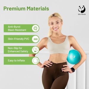Pelota de Pilates Pequeña de 9 Pulgadas, Antiexplosión, para Yoga, Estabilidad, Ejercicios de Fortalecimiento del Core, Fisioterapia - Product Image 5