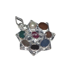 Pendentif en Agate de guérison 9 plaques vasu, pendentifs des sept chakras - Product Image 6