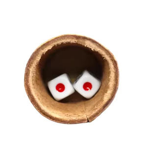 Ensemble de gobelets à dés faits main de haute qualité en cuir véritable, porte-stylo, multicolores, avec doublure en feutre silencieuse pour jeux de dés - Product Image 2