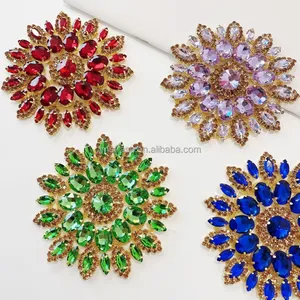 Joyería de disfraz de carnaval, apliques de gemas recortadas de diamantes de imitación de transferencia de calor para artesanía 2023