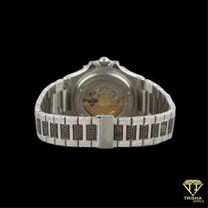 Reloj de Lujo Personalizado para Hombre con Diamantes Cultivados en Laboratorio VVS en Plata de Ley 925 por Trisha Jewels - Product Image 3