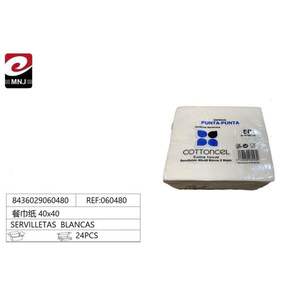 Servilletas Desechables Biodegradables 40x40 de Papel Blanco para Fiestas y Eventos - Product Image 1