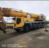 Grue mobile d'occasion Xuzhou 200 tonnes QAY200, composants essentiels : moteur, pompe, roulement, moteur Cummins MB, hauteur de levage 61 mètres, 2009