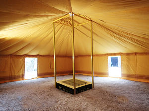 Carpa de Lona Resistente de 10x10 Metros con Estructura de Ventilación Central, 4 Puertas, 4 Ventanas y Tela de Triple Capa de 650 GSM - Product Image 5