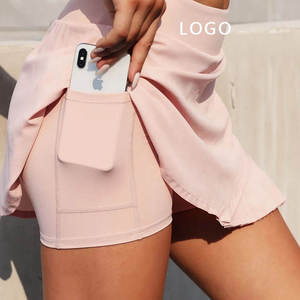 Jupe-short de tennis imprimée et déchirée pour femme, taille haute, respirante et extensible, avec poches, idéale pour le fitness et le golf - Product Image 4