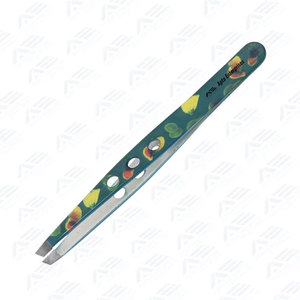 Productos de Cuidado de Belleza, Pinzas para Cejas Diagonales con Logotipo Personalizado, Pinzas para Cejas Inclinadas de Acero Inoxidable, Instrumentos de Belleza - Product Image 2