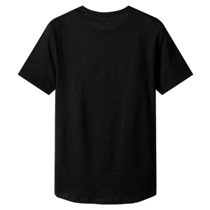 Men's Black Short Sleeve O-Neck Regular Fit Casual Solid <b>100</b>% <b>Polyester</b> Anti-Wrinkle Breathable Quick Dry T-<b>Shirt</b> - Product Image 1
