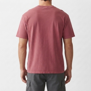 Camiseta Rosa Lisa para Hombre, Ropa de Algodón Personalizada, Producción al por Mayor de Fábrica - Product Image 3