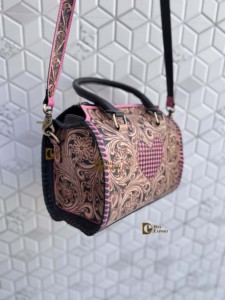 Nouveau Sac à Main Speedy en Cuir Sculpté à la Main, Style Bohème Gypsy, Fait Main, Tendance Western, pour Femme, Collection 2026 - Product Image 2