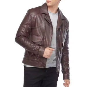 Nouvelle veste en cuir pour homme avec logo sur le devant, couleurs et tailles personnalisées, streetwear d'hiver, doublure en fausse fourrure - Product Image 4