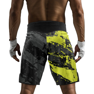 Custom MMA Grappling Shorts Polyester Front Sublimation Printed Martial Arts Gym Performance <b>Athletic</b> Training Shorts Men - Product Image 4