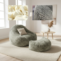 Luxuriöses Kompressions-Loungesessel-Set mit Ottoman, Modernes Gepolstertes Faulenzersofas, Lesesessel für Wohnzimmer, OEM-Hersteller