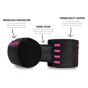 Bandes de genou réglables pour l'entraînement en salle de sport, offrant un soutien solide, un design confortable et facile à porter, disponibles chez le fournisseur en gros. - Product Image 5