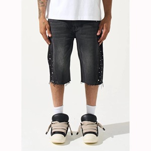 Shorts de bain pour hommes en nylon/spandex de haute qualité, respirants, à séchage rapide, taille élastique, longueur genou, vente en gros d'usine - Product Image 4