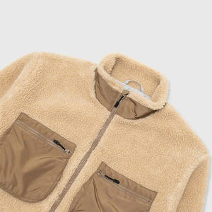 New Oversized Sherpa Wholesale Oem Design Outdoor Clothing Custom Polar Coat Blank Winter Sherpa <b>Jacket</b> for <b>Men's</b> - Product Image 2