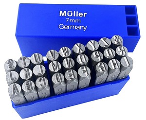 Juego de Sellos de Acero Industriales de 7 mm con Letras de la A a la Z, Punzón Metálico para Marcar Metal y Cuero, Material CRV (6150), OEM/ODM - Product Image 5