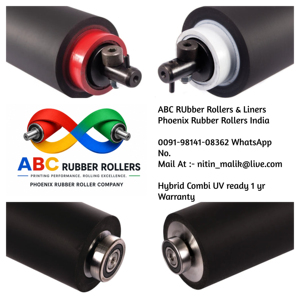 ลูกกลิ้งยาง ABC รุ่นไฮบริด คอมบิ ยูวี เรดดี้ อิงค์ ฟอร์ม โรลเลอร์ ชอร์ 353 สำหรับงานขึ้นรูป ตัด รุ่น L2.009.102F อินเดีย - Product Image 1