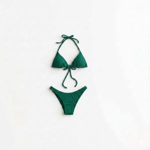 Haut de bikini noir pour femme avec cordon de serrage à l'avant et bretelles réglables, maillot de bain uni en spandex et polyester - Product Image 2