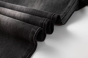 Jean slim gris pour homme, style rétro streetwear, avec poches latérales, délavé, prix bas, vente en gros, modèle polyvalent, équipe bleue - Product Image 6