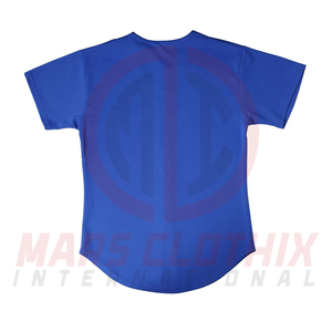 เสื้อเบสบอลทรงพอดีตัว ดีไซน์ทันสมัย แห้งเร็ว ระบายอากาศได้ดี เหมาะสำหรับทีมกีฬาและสโมสร - Product Image 5