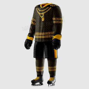 Meilleures ventes : Ensembles d'uniformes de hockey sur glace pour hommes adultes, respirants, durables, avec logo personnalisé, service OEM, tenue d'équipe - Product Image 3