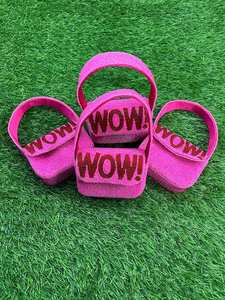 กระเป๋าถือทำมือจากอินเดีย รับรองโดย MS Handicraft ประดับด้วยลูกปัดแก้วหลากสี ดีไซน์ทรงบาแกตต์ รูปทรงตามสั่ง - Product Image 3