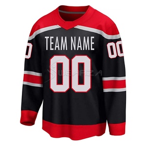 Precio barato en la fábrica de Pakistán bordado personalizado Jersey de Hockey sobre hielo EE. UU. Uniforme de Hockey Tackle Twill Top High Jersey de Hockey sobre hielo - Product Image 4