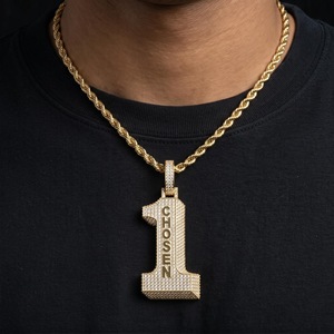Custom Iced Moissanite <b>Pendant</b> Hip Hop Letter Charm Gold Plated 925 Sterling <b>Silver</b> Fully Paved Certified Party Jewelry <b>Men</b> - Product Image 6