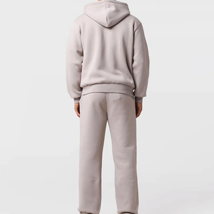 Ensemble de survêtements surdimensionnés pour hommes avec logo personnalisé, streetwear d'hiver, survêtements en coton vierge de haute qualité - Product Image 3