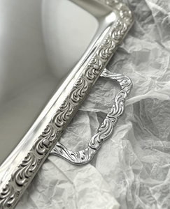 Elegant Rectangular Metal Serving <b>Tray</b> with Handles Luxury <b>Mirror</b> Polish Stainless Steel Decorative Plate for Hotel Wedding <b>Tray</b> - Product Image 5
