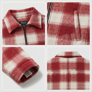 Custom Women Winter Plaid Flannel <b>Jacket</b> Casual Full Zip Up Hoodless <b>Checkered</b> Coat Winter Wear Warm Plaid Flannel <b>Jacket</b> - Product Image 6