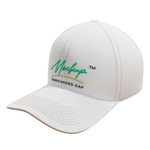 Casquette de baseball vintage en toile à 5/6 panneaux avec logo brodé 3D personnalisé, visière incurvée, pour sports de plein air - Product Image 1