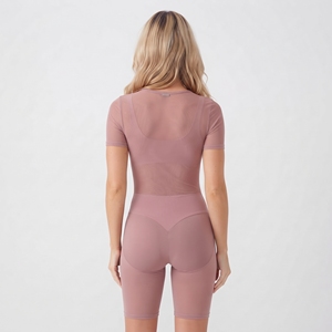 Sexy Transparent Bodysuit Women Sheer Long Sleeve Jumptsuit Above Knee Length One Piece 100% Polyester <b>Jumpsuit</b> Ladies - Product Image 2