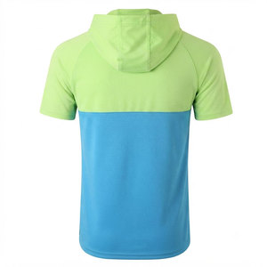 Sweat à capuche d'entraînement pour homme, couleur bleu néon magnifique, tissu extensible dans les 4 sens, anti-plis, coupe classique, service OEM - Product Image 2