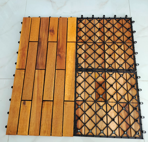 Dalles de terrasse en bois d'acacia moderne 600x300mm, imperméables et antidérapantes pour terrasse, cour arrière, balcon, jardin, piscine et décoration - Product Image 6