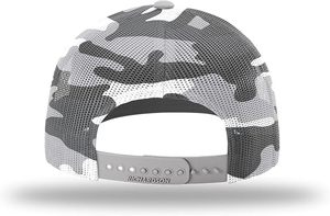 Casquette de baseball unisexe 6 panneaux imprimée camouflage de haute qualité en coton/polyester, ajustée, couleur unie, pour usage décontracté - Product Image 3