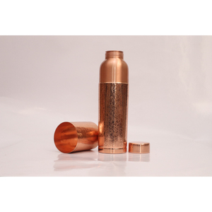 Pure Copper Water Bottle 1000ml with Handcrafted Engraved Design Eco-Friendly Yoga & Gym Drinkware Wholesale Factory Price - Product Image 4