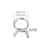 Collier de serrage réglable pour tuyaux de carburant sous vide sur mesure, en acier inoxydable 201 304 316 et acier au carbone, avec ressort de torsion, à fil unique