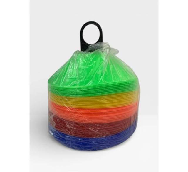 Multicolor Plastic Flying Disc Set Outdoor Toss Game Disc Bulk Pack with Carry Handle Colorful Plastic Disc Set for Kids & Adult